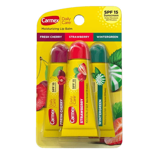 Carmex Daily Lip Balms Tubes Spf 15 multi-flavor