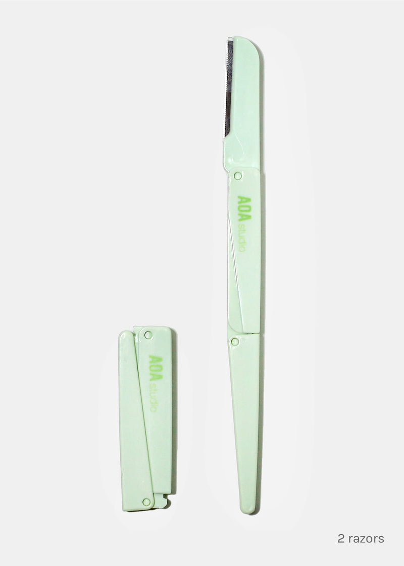 Small Foldable Face Razor Foldable razors 2, AOA – Beauty Essentials Honduras