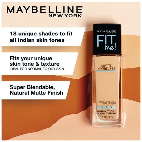 Fit me matte + poreless Foundation Maybelline 30ml