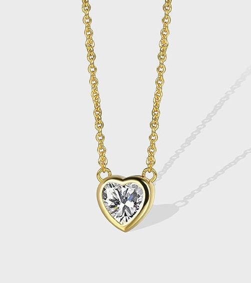 Be mine Brass Heart Necklace