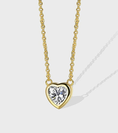 Be mine Brass Heart Necklace