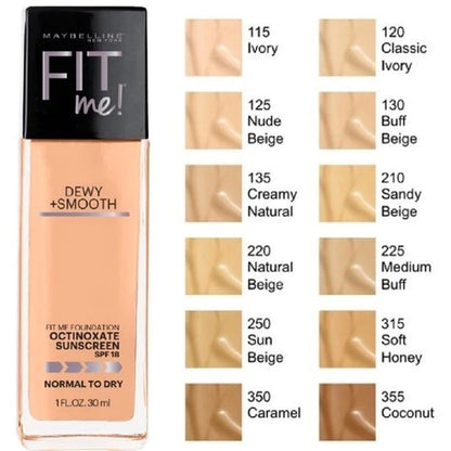 Fit me! dewy + smooth Foundation 30ml Maybelline