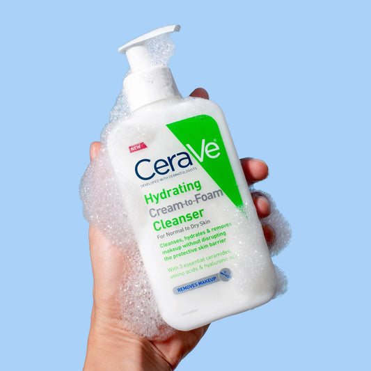 Hydrating cream-to-foam Cleanser