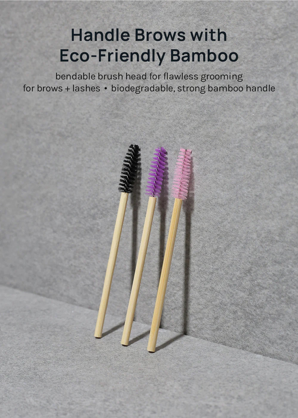Brow + Lash Disposable Bamboo Brushes AOA