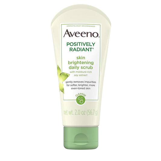 Positively Radiant Skin brightening Scrub Aveeno. Travel Size 2oz