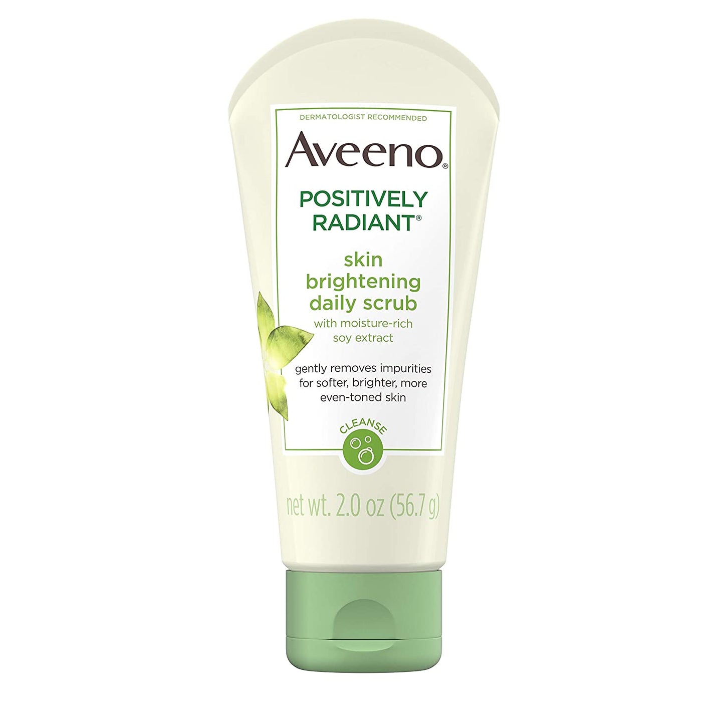 Positively Radiant Skin brightening Scrub Aveeno. Travel Size 2oz