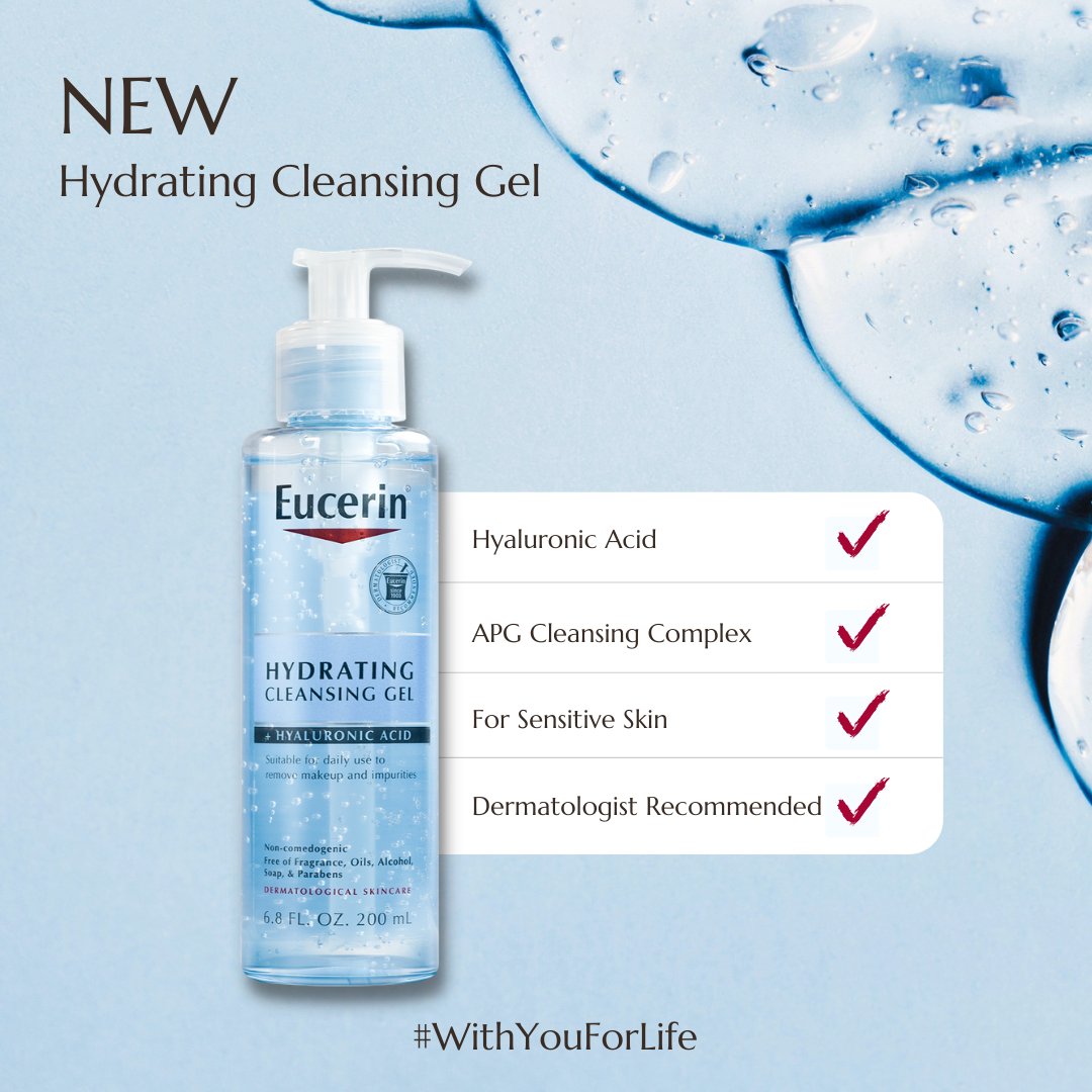 Hydrating Cleansing Gel+ Hyaluronic Acid Eucerin