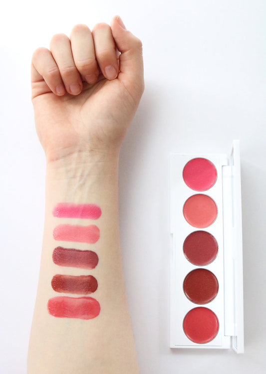 Rhubarb + Rose-Creamy lip & cheek palette  Seraphine botanicals