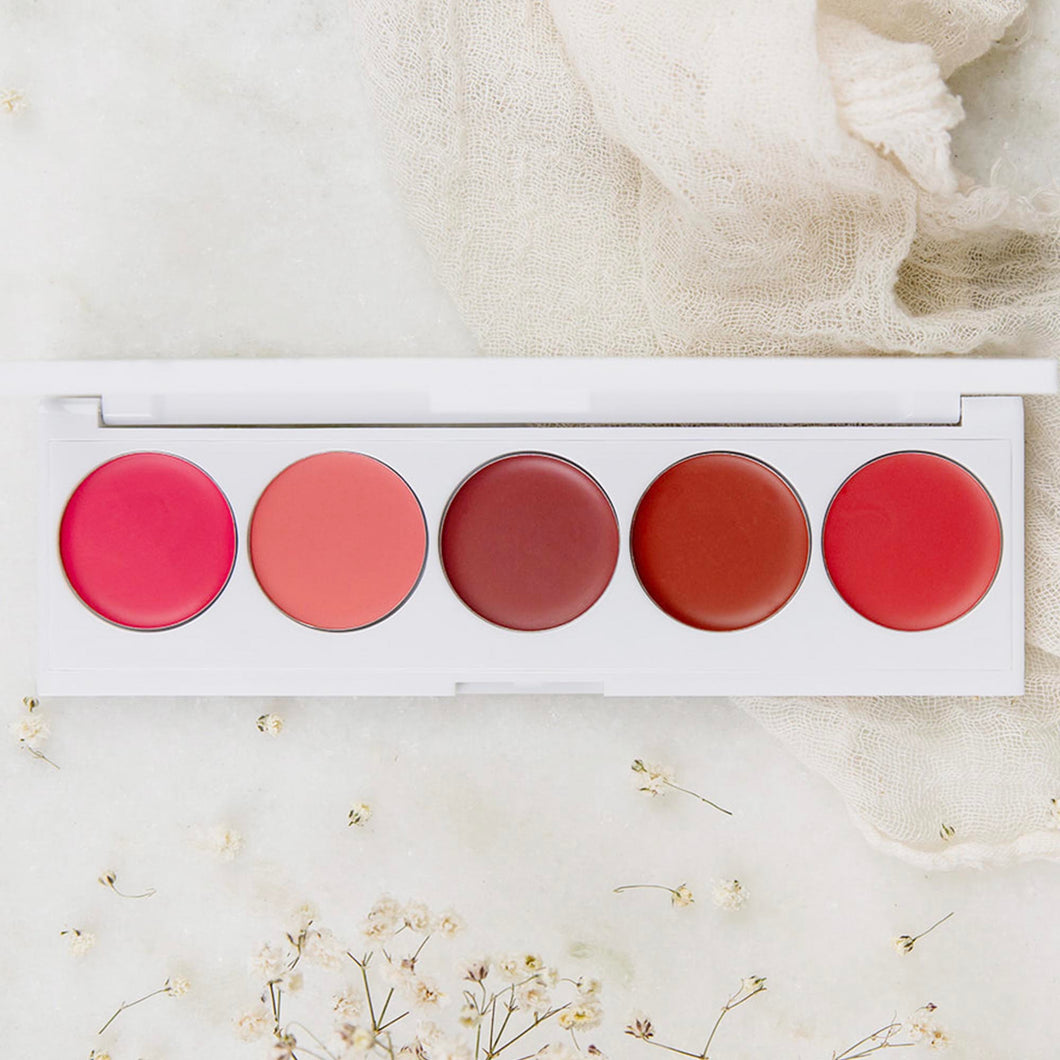 Rhubarb + Rose-Creamy lip & cheek palette  Seraphine botanicals